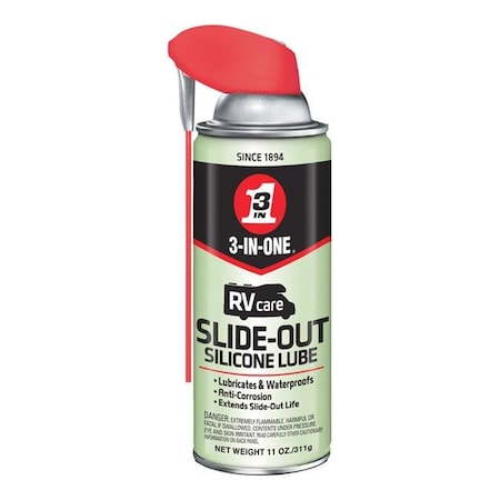 3-In-One 3-in-One 8938110 11 oz RV Care Slide Out Silicone Lubricant Can 8938110